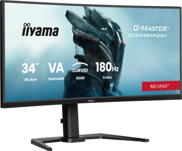 GCB3484WQSU-B1 Monitor gamingowy IIYAMA G-Master 34 cale 180Hz UWQHD Red Eagle Curved