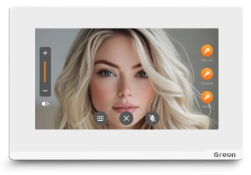 GREON GR-IS4WWv3 Wideomonitor IP WiFi SIP z ekranem 7 cali Linux biały