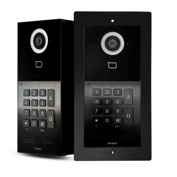 GREON GR-OS10KG-P Czarny panel bramowy IP SIP podtynkowy