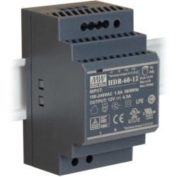 HDR-60-12 MEAN WELL Zasilacz na szynę DIN 12V/60W/4.5A