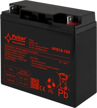 HPB18-12N PULSAR Akumulator 18Ah, 12V