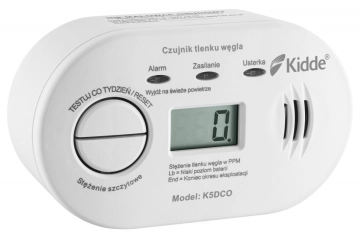 K5DCO KIDDE Czujnik czadu (tlenku węgla) z wyświetlaczem