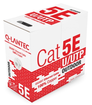 Kabel UTP KIU5OUTS305Q Q-LANTEC suchy kat. 5e Fca 4PR 305m czarny