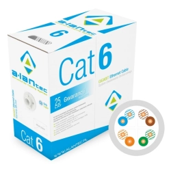Kabel UTP KIU6PVC305 ALANTEC kat. 6 PVC 305m szary