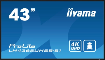 LH4365UHSB-B1 Monitor IIYAMA 43 cale 4K do pracy ciągłej 24/7 8ms 800cd