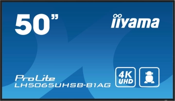 LH5065UHSB-B1AG Monitor IIYAMA 50 cali 4K do pracy ciągłej 24/7 9.5ms 800cd