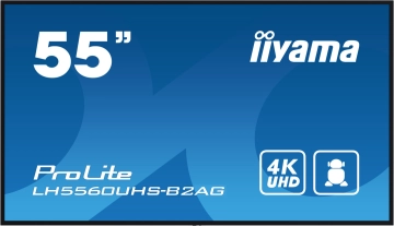 LH5560UHS-B2AG IIYAMA Monitor 4K 55 cali do pracy ciągłej 24/7 6.5ms 500cd