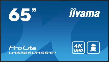 LH6565UHSB-B1 Monitor IIYAMA 65 cali 4K do pracy ciągłej 24/7 8ms 800cd