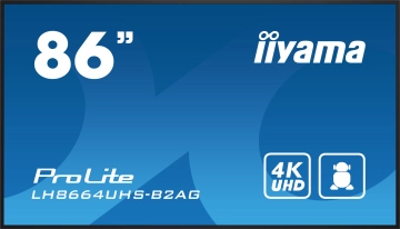 LH8664UHS-B2AG Monitor IIYAMA 86 cali 4K do pracy ciągłej 24/7 8ms 500cd