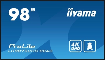 LH9875UHS-B2AG Monitor IIYAMA 98 cali 4K do pracy ciągłej 24/7 8ms 500cd