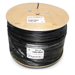 Przewód UTP5E24AWG drut CU + linka nośna 500m MAXCABLE