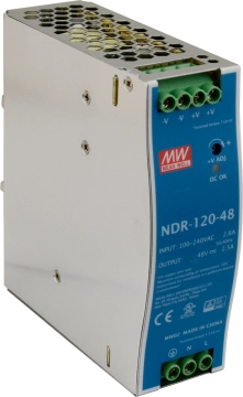 NDR-120-48 MEAN WELL Zasilacz na szynę DIN 48V/120W/2,5A