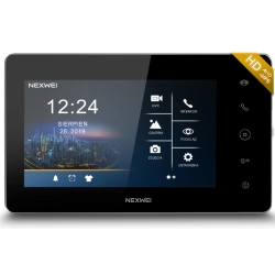 NW-VI9S-BW NEXWEI Wideomonitor z ekranem dotykowym 7 cali, WiFi, TUYA
