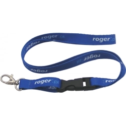 NL-2 ROGER Smycz z logo Roger i zaczepem na etui, 80cm