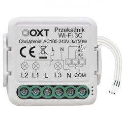 T223 / SWT23 OXT Przekaźnik 3 obwody, moduł TUYA, WiFi