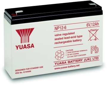 NP12-6 YUASA 12Ah 6V Akumulator AGM