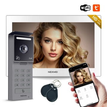 NW-ZIP-2W NEXWEI Wideodomofon jednorodzinny 2-żyłowy WiFi