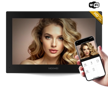 NW-ZIP-7S-B NEXWEI Wideomonitor z ekranem dotykowym 7 cali, WiFi, TUYA