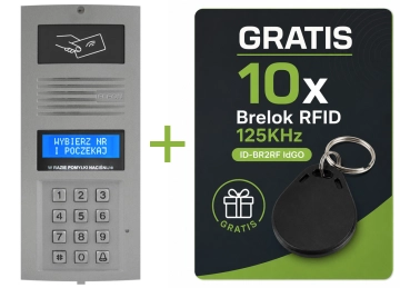OP-255R P Optima ELFON Panel z czytnikiem RFID, popiel