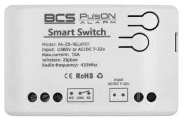 PA-ZB-RELAY01 PulsON Uniwersalny przekaźnik bezpotencjałowy Zigbee 3.0