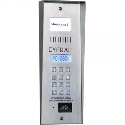 PC-4000RE CYFRAL Panel zewnętrzny z wizytówką i elektroniką