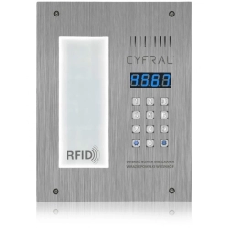 PC-3000REL INOX CYFRAL Cyfrowy panel rozmówny z listą lokatorów, czytnik RFID, moduł elektroniki CC2000
