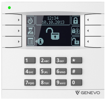 PRiMA LCD WH-BK Manipulator graficzny LCD do central GENEVO