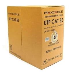 Przewód UTP kat. 5e, drut Cu (305 mb.) MAXCABLE