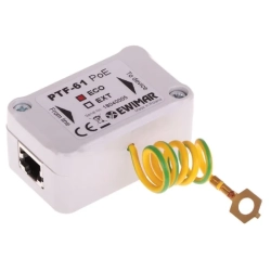 PTF-61-ECO/PoE EWIMAR Ogranicznik przepięć Gigabit LAN PoE ECO 1 kanał