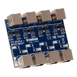 PTF-64-ECO/PoE EWIMAR Ogranicznik przepięć Gigabit LAN PoE ECO 4 kanały