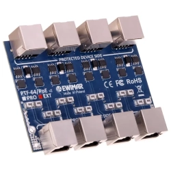PTF-64-EXT/PoE EWIMAR Ogranicznik przepięć Gigabit LAN PoE MOSFET 4 kanały