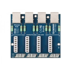 PTU-54-ECO/PoE Ewimar Moduł zabezpieczenia przeciwprzepięciowego IP 4-kanałowy z zasilaniem PoE