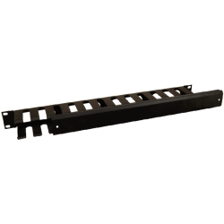 RAOK-1M PULSAR Organizer kabli poziomy metalowy z pokrywą 1U do szaf RACK