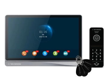 RM-T404HDI BLACK/RC-411HD-CK Zestaw wideodomofonowy REVIZOOM