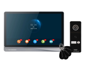 RM-T404HDI BLACK/RC-411HD-C Zestaw wideodomofonowy REVIZOOM