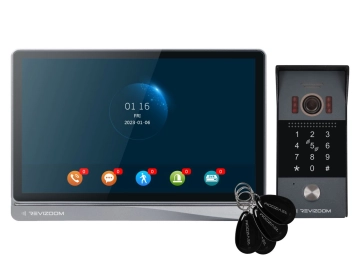 RM-T404HDI BLACK/RC-412HD-CK Zestaw wideodomofonowy REVIZOOM