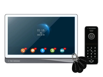 RM-T404HDI WHITE/RC-411HD-CK Zestaw wideodomofonowy REVIZOOM