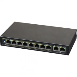 S108-90W PULSAR Switch PoE 10-portowy Fast Ethernet, 8x PoE