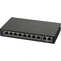 S108 PULSAR Switch 10-portowy Fast Ethernet, 8 portów PoE