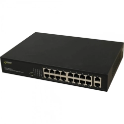 S116 PULSAR Switch 18-portowy Fast Ethernet, 16 portów PoE