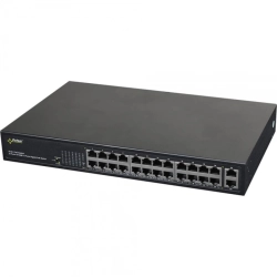 S124 PULSAR Switch 26-portowy Fast Ethernet, 24 porty PoE