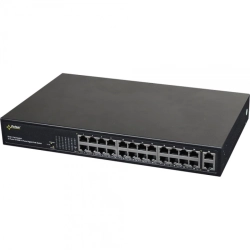 S124WP PULSAR Switch PoE 26-portowy Fast Ethernet, 24x PoE
