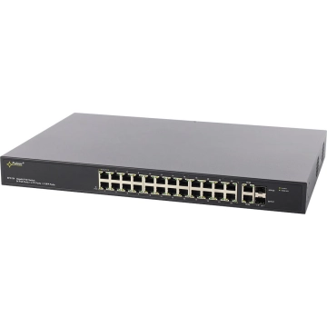 SFG124 PULSAR Switch PoE 24-portowy Gigabit Ethernet 24xPoE+ 2xRJ45 2xSFP 240W