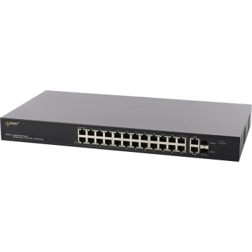 SFG124WP PULSAR Switch PoE 24-portowy Gigabit Ethernet 24xPoE+ 2xRJ45 2xSFP 360W bez zasilacza