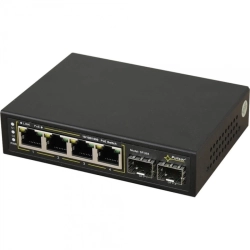 SFG64 PULSAR Switch 6-portowy Gigabit Ethernet, 4 porty PoE, SFP