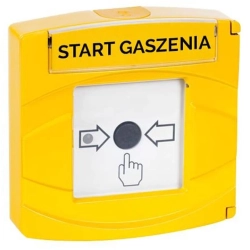 HME/1021/11/17/02 INIM Przycisk START gaszenia w kolorze żółtym