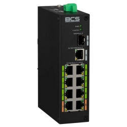 BCS-L-SP08E01G-1SFP(2) BCS Switch 8x PoE, 1x RJ45, 1x SFP Gigabit