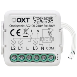 SWTZ23 / T263 OXT Przekaźnik 3 obwody, moduł TUYA, ZigBee