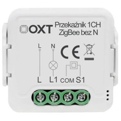 SWTZ31 OXT Przekaźnik 1 obwód bez N, moduł TUYA, ZigBee