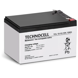 TCL 12-12 TECHNOCELL Akumulator AGM 12V 12Ah